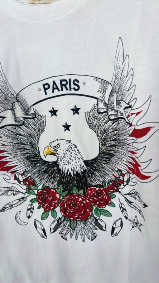 Camiseta Paris blanca - Imagen 2