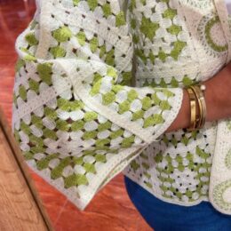 Rebeca crochet verde