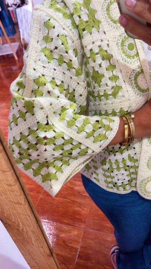 Rebeca crochet verde