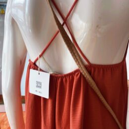 Vestido básico naranja