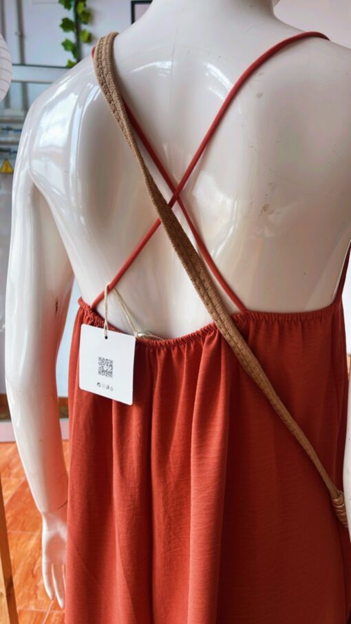 Vestido básico naranja