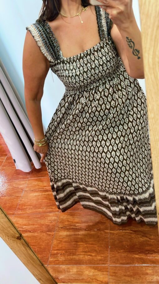 Vestido Túnez marrón