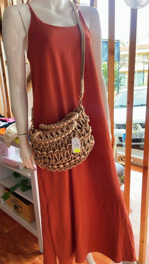 Vestido básico naranja - Imagen 2