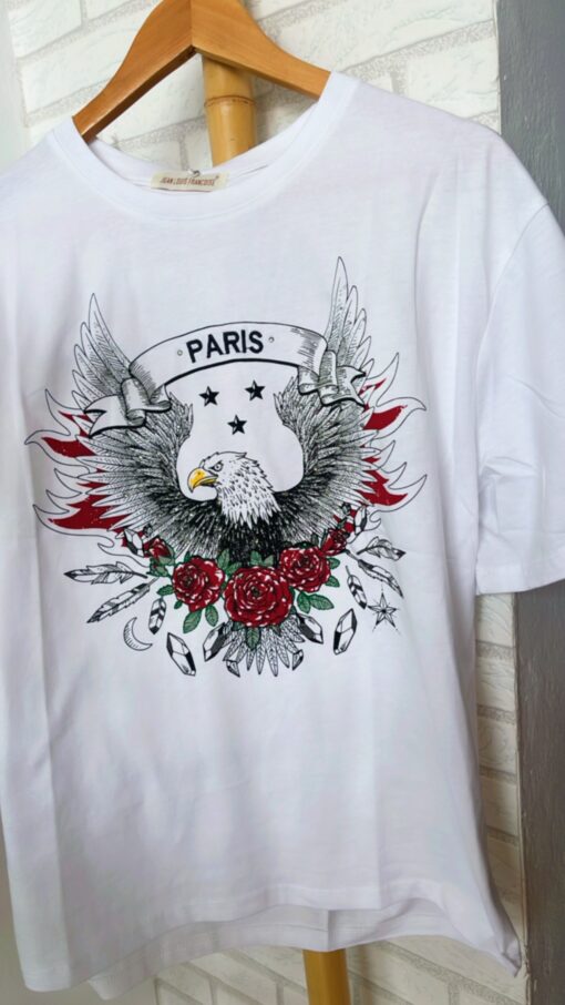 Camiseta Paris blanca - Imagen 3