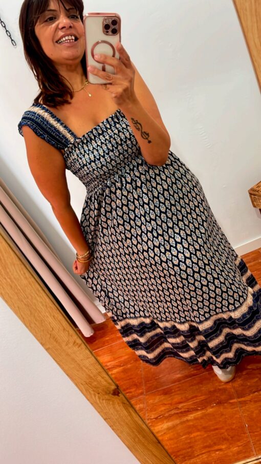 Vestido Túnez azul - Imagen 2