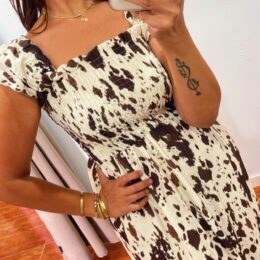 Vestido Almería marrón