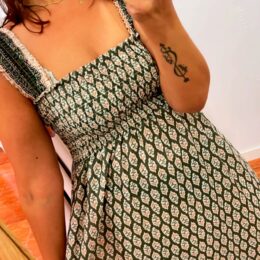 Vestido Túnez verde