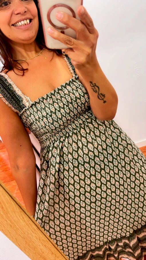 Vestido Túnez verde