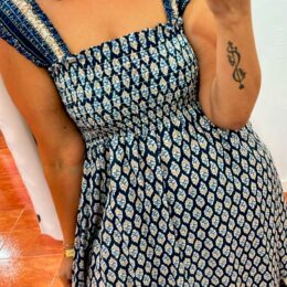 Vestido Túnez azul
