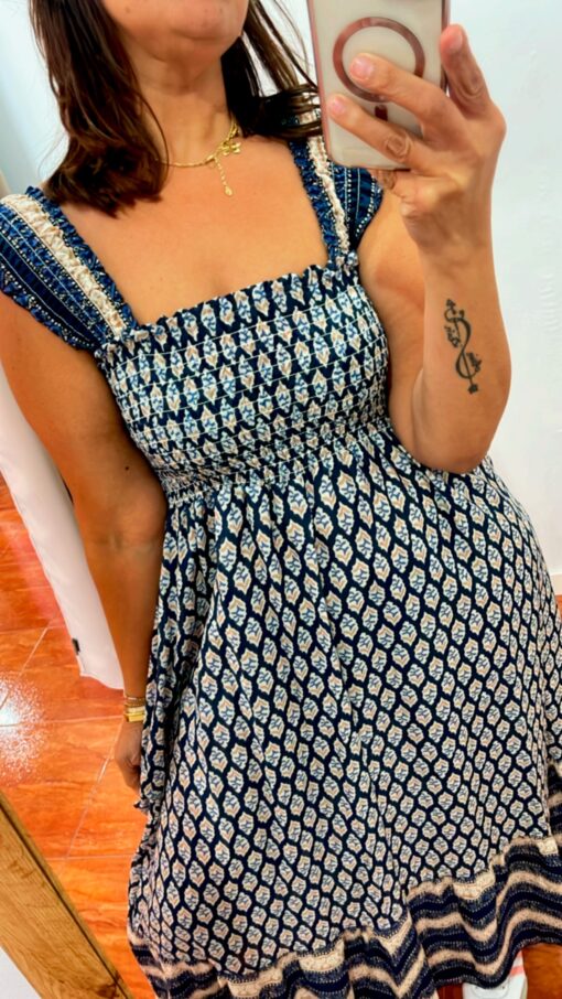 Vestido Túnez azul