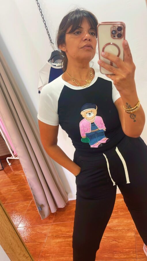 Camiseta Oso Combinada - Imagen 2