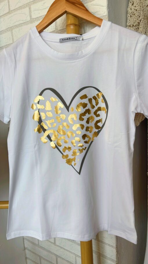Camiseta Corazón print