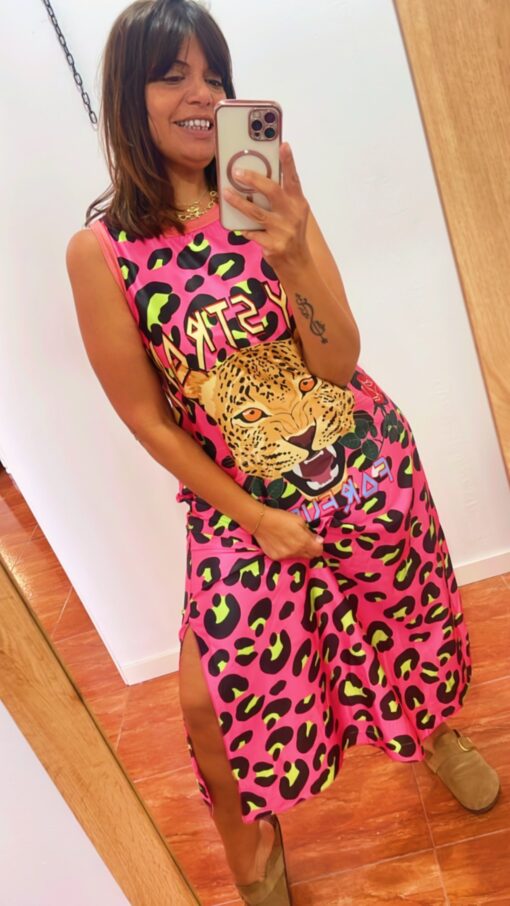 Vestido Lorena rosa