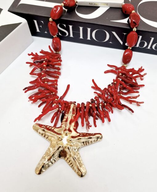 Collar estrella rojo