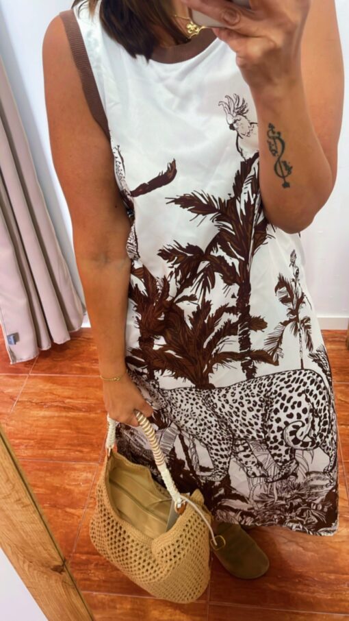 Vestido Eli Marrón - Imagen 2