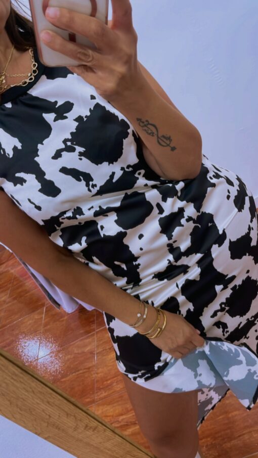 Vestido seda print