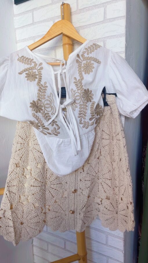 Falda Florencia beige - Imagen 2