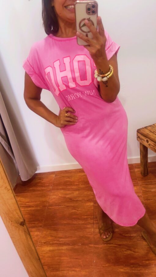 Vestido SOHO fuscia