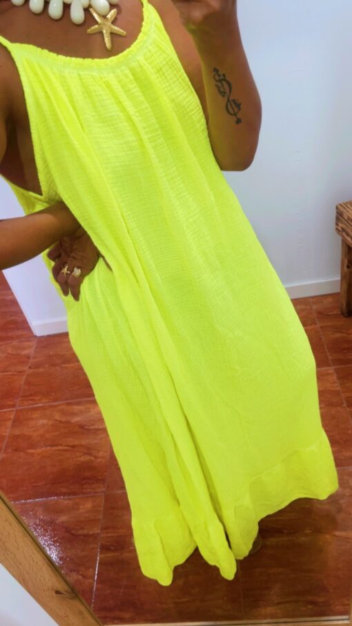 Vestido flúor amarillo - Imagen 2