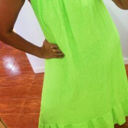Vestido flúor verde