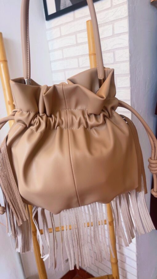 Bolso Flecos beige