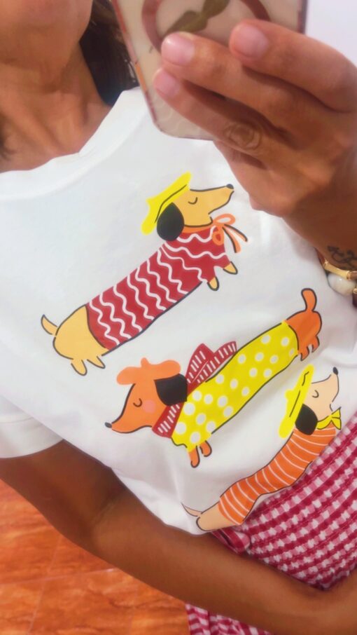 Camiseta Dog Amarillo