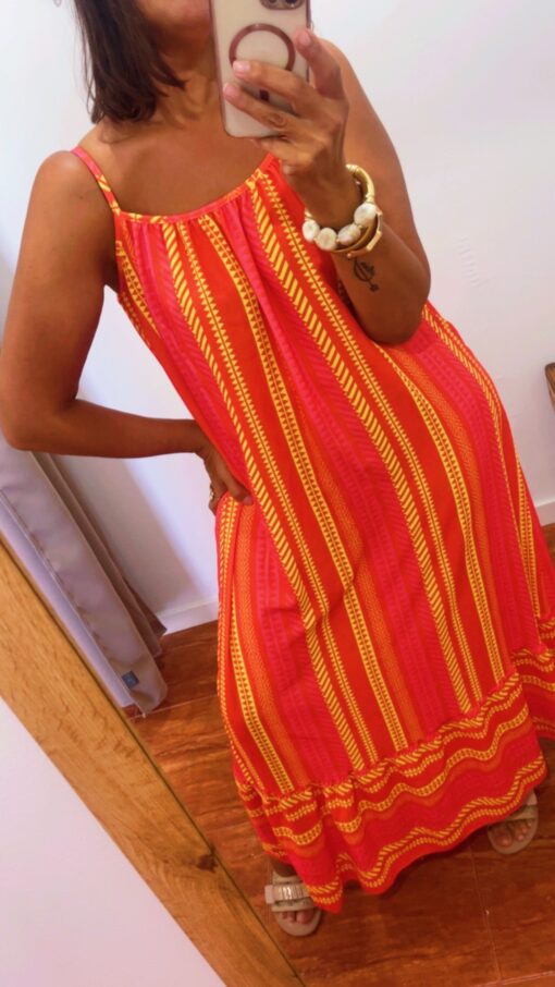 Vestido Menorca naranja