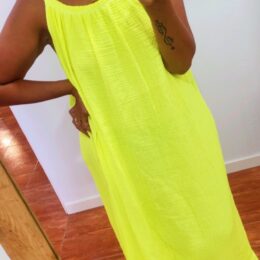 Vestido flúor amarillo
