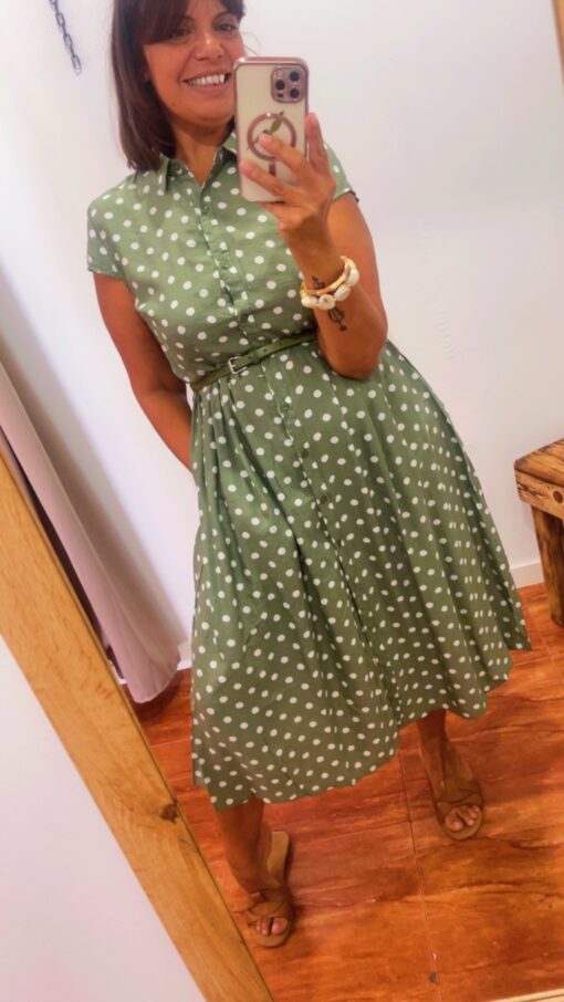 Vestido Rocío verde