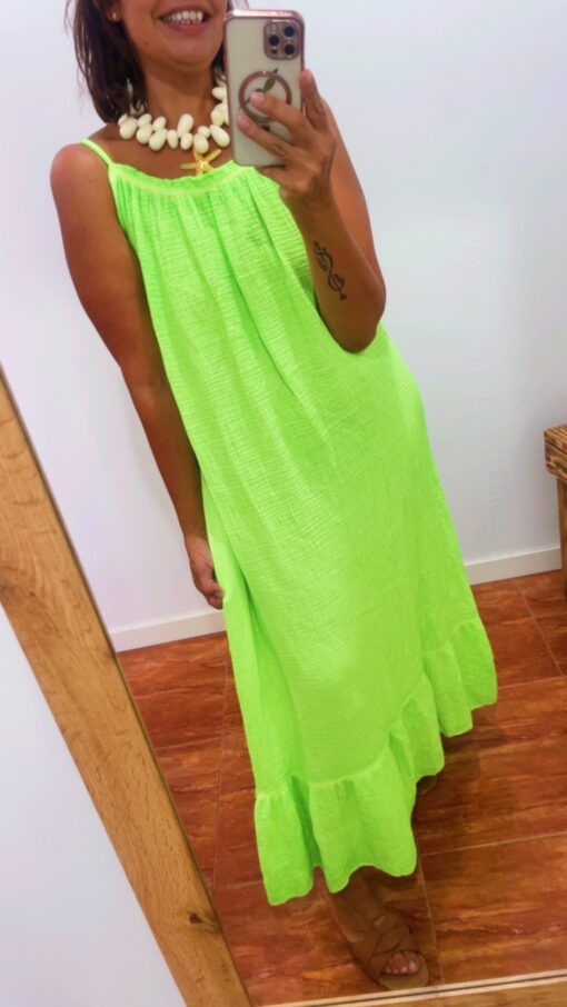 Vestido flúor verde - Imagen 2
