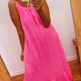 Vestido Flúor fuscia
