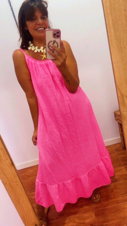 Vestido Flúor fuscia