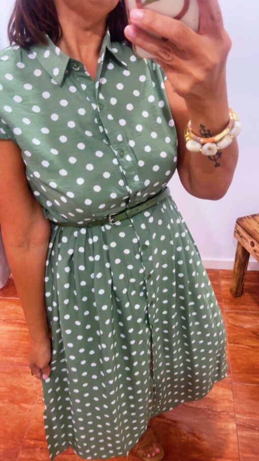 Vestido Rocío verde - Imagen 2