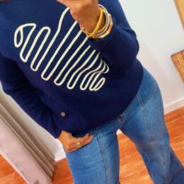 Jersey corazón azul