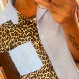 Camisa combinada Nerea