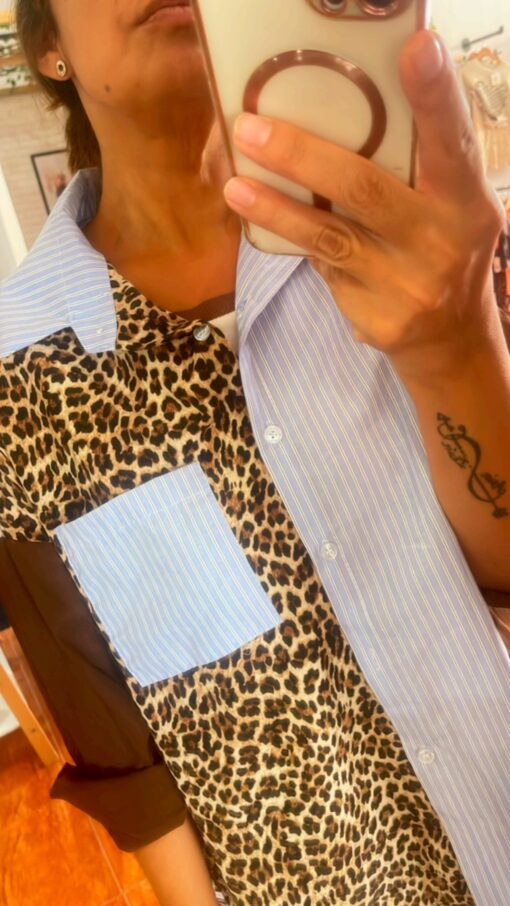 Camisa combinada Nerea
