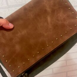 Bolso combinado verde