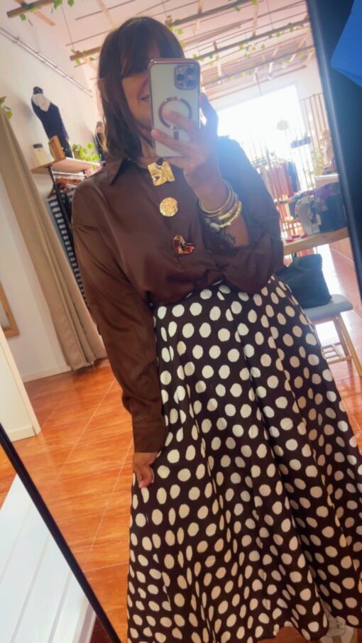 Camisa Atenea chocolate - Imagen 2