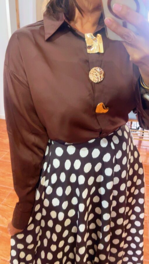 Camisa Atenea chocolate